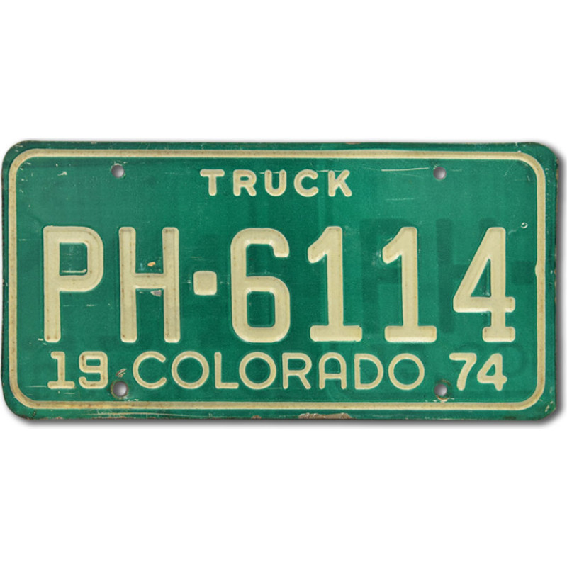 Amerikai rendszám Colorado Truck PH6114