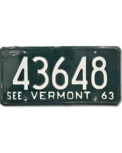 Amerikai rendszám Vermont See Green 43648