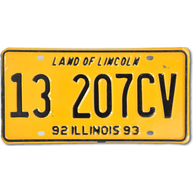 Amerikai rendszám Illinois 13 207CV