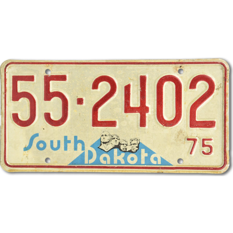 Amerikai rendszám South Dakota 1975