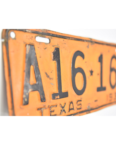 Amerikai rendszám Antique Texas Orange 1934 det.1