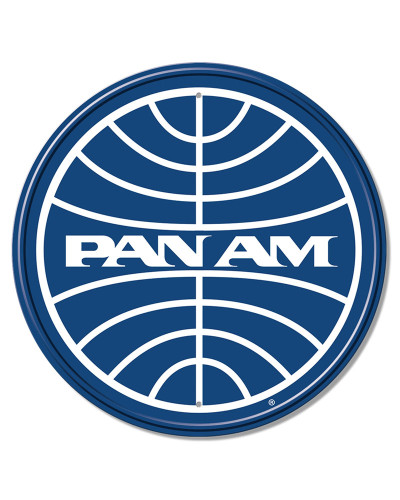Fém tábla Pan Am Blue 30 cm