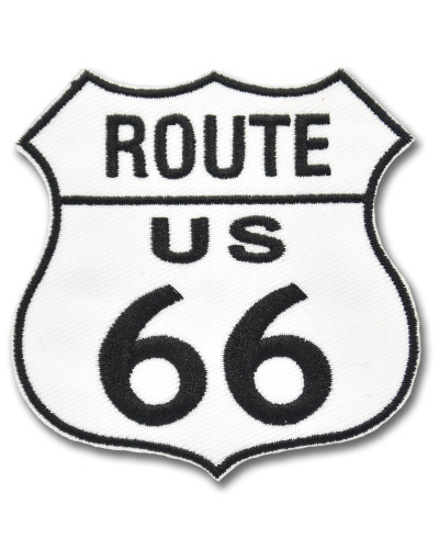Motoros folt Route 66 fehér 7 cm x 7 cm
