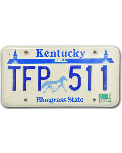 Amerikai rendszám Kentucky Horse Bluegrass State