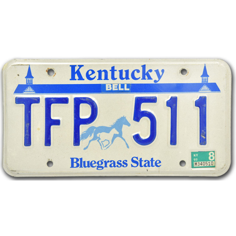 Amerikai rendszám Kentucky Horse Bluegrass State
