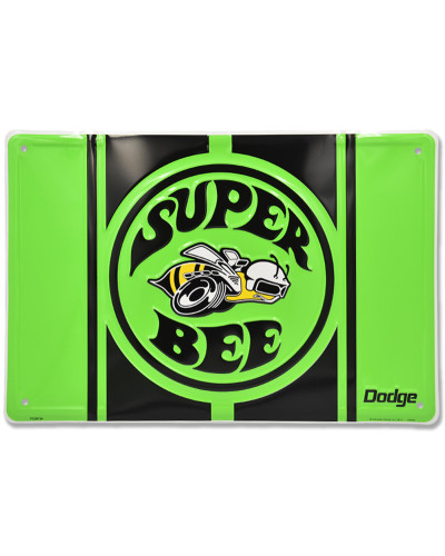 Fém tábla Dodge Super Bee Green 30 cm x 45 cm
