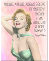 Fém tábla Marilyn Monroe Believe 40 cm x 32 cm