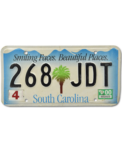 Amerikai rendszám South Carolina Smiling Faces 268 JDT