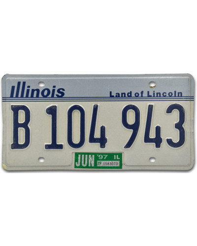 Amerikai rendszám Illinois Land of Lincoln