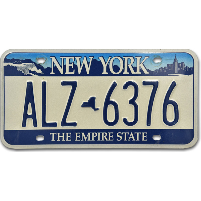 Amerikai rendszám New York The Empire State ALZ 6376