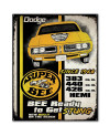 Plechová cedule Dodge Super Bee Stung car 30 cm x 38 cm
