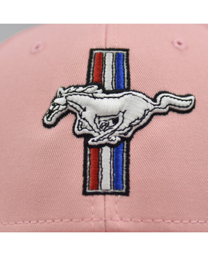 Kšiltovka Ford Mustang Tri bar logo pink 5
