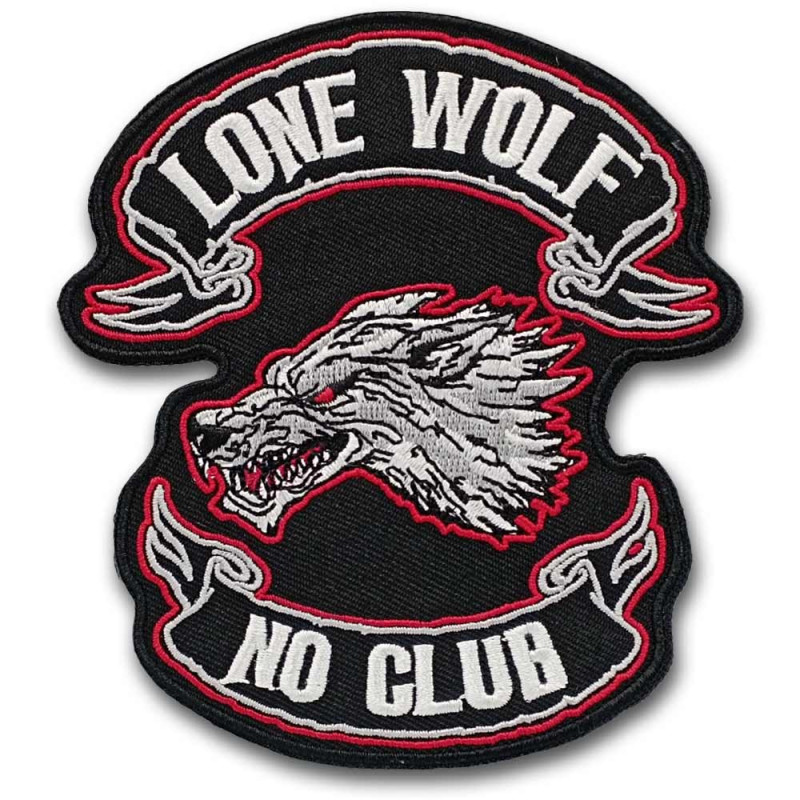 Moto nášivka BS Lone Wolf Old 11 cm  x 10 cm