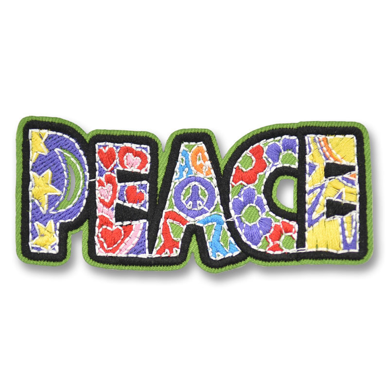 Nášivka Peace 10 cm x 4 cm