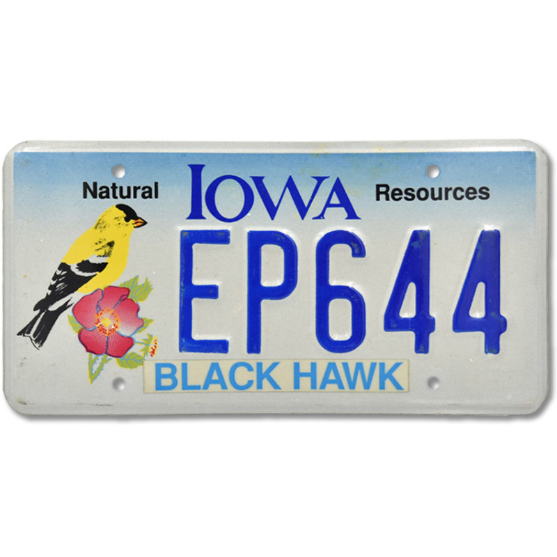 Amerikai rendszám Iowa Natural EP644