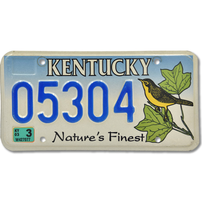 Amerikai rendszám Kentucky Natures Finest 05304