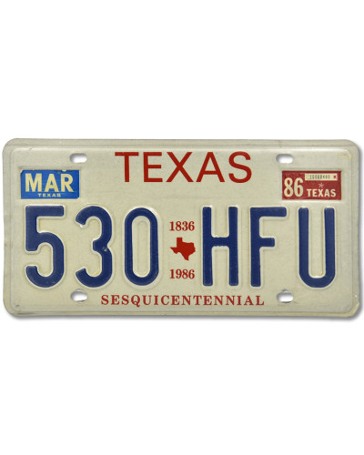 Amerikai rendszám Texas Sesquicentennial 503 HFU