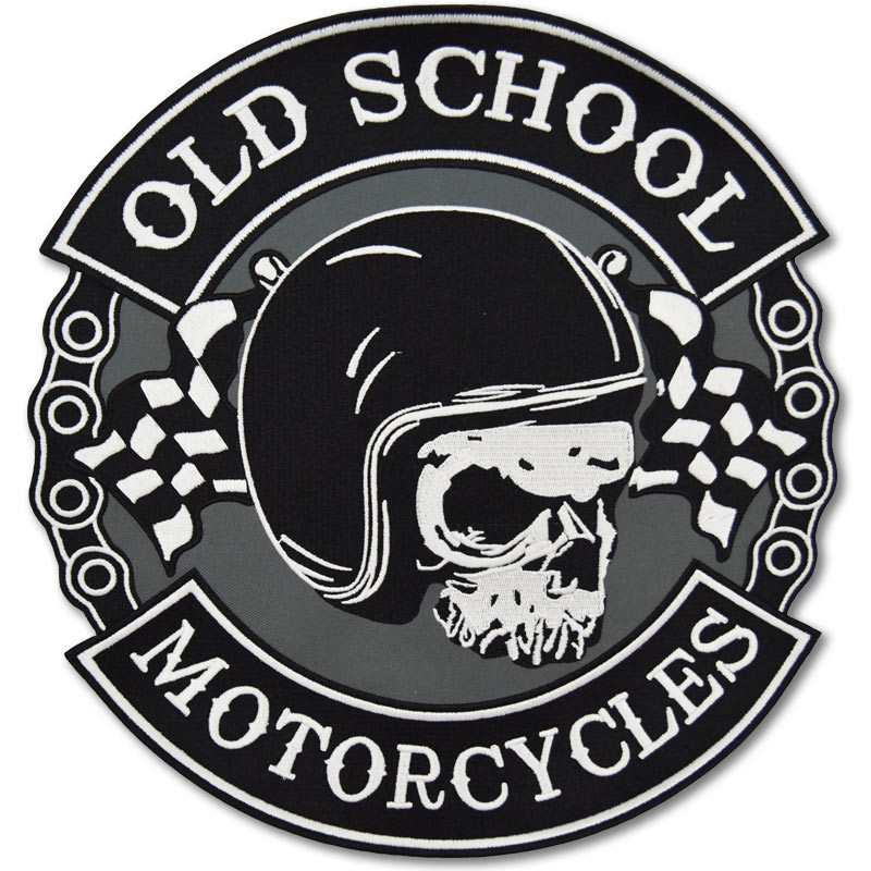 Motoros folt  Old School Motorcycles XXL hátul 27 cm
