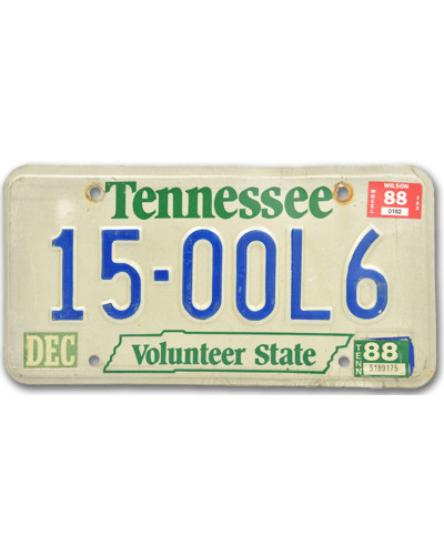 Amerikai rendszám Tennessee Volunteer State