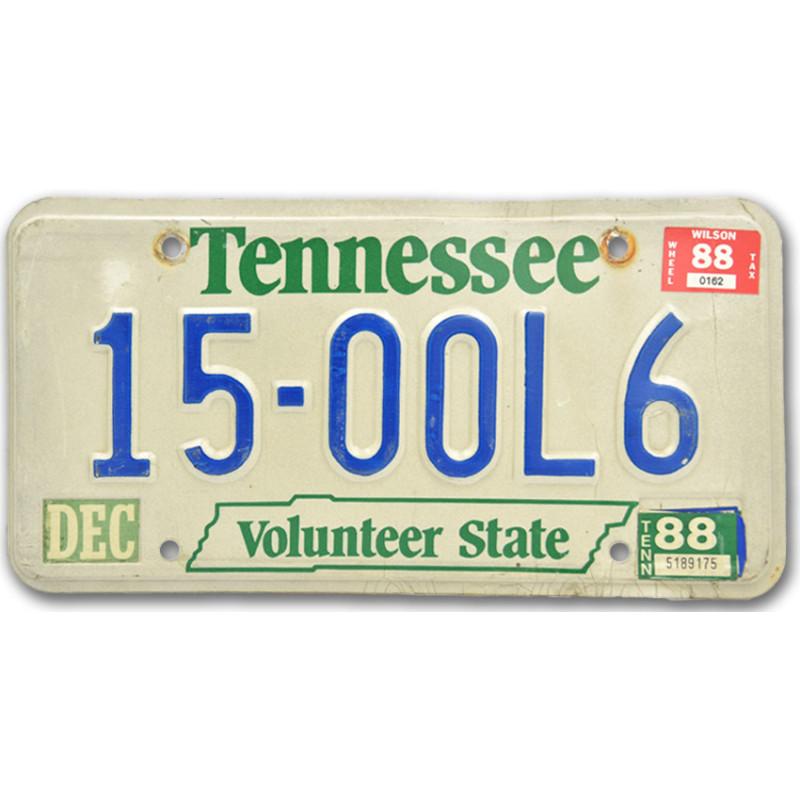 Amerikai rendszám Tennessee Volunteer State