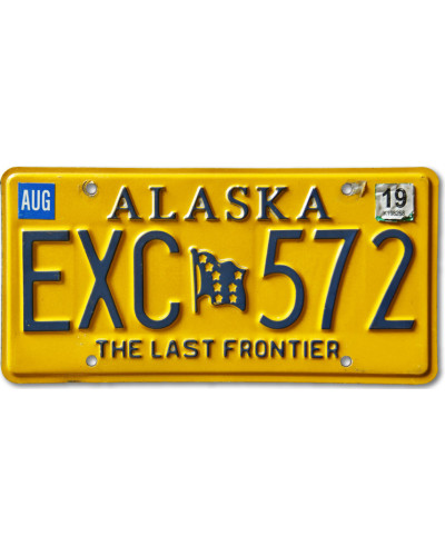 Amerikai rendszám Alaska Last Frontier EXC 572
