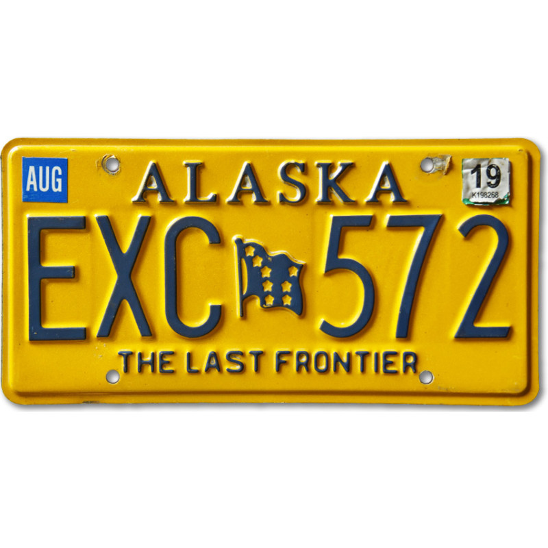 Amerikai rendszám Alaska Last Frontier EXC 572