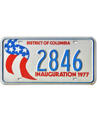 Amerikai rendszám Washington DC 1977 Inauguration 2846