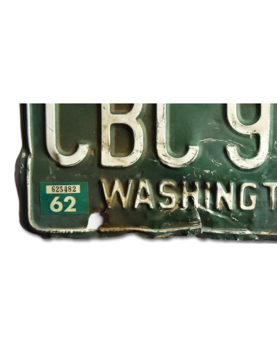 Amerikai rendszám Washington 1962 Green CBC 907 c