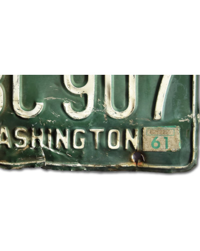 Amerikai rendszám Washington 1962 Green CBC 907 d