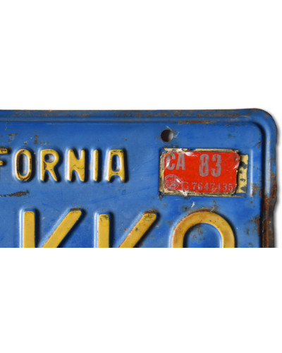 Amerikai rendszám California Blue 816 KKO d