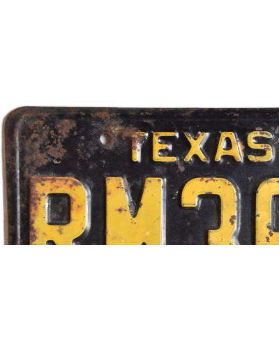 Amerikai rendszám Texas 1956 Black RM3634 rear d