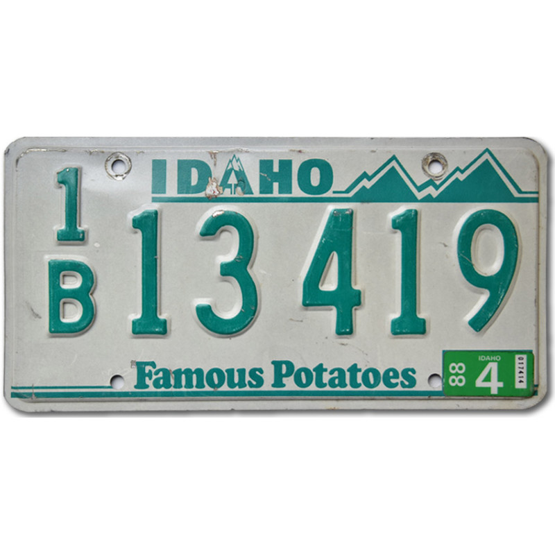 Amerikai rendszám Idano Potatoes green 13419