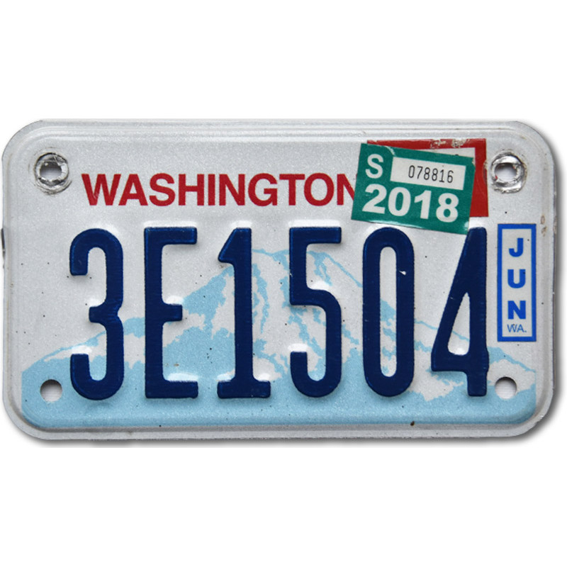 Motoros amerikai rendszám Washington 3E1504