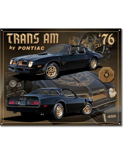 Fém tábla Pontiac 1976 Trans Am 30 cm x 38 cm