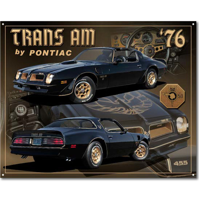 Fém tábla Pontiac 1976 Trans Am 30 cm x 38 cm