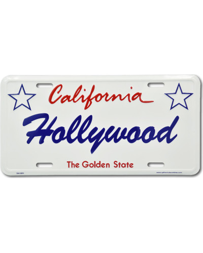 Amerikai rendszám Hollywood California