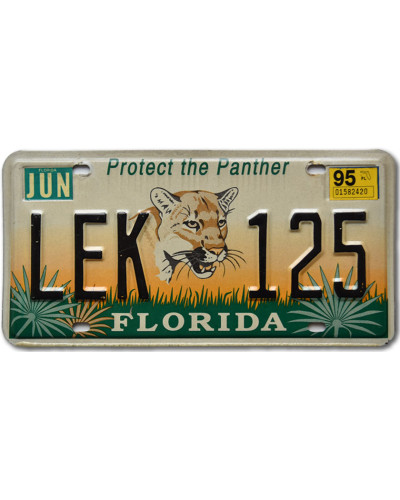 Amerikai rendszám Florida Panther LEK 125