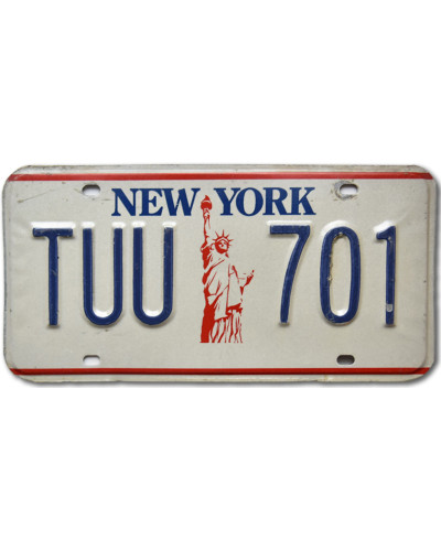 Amerikai rendszám New York Liberty TUU 701