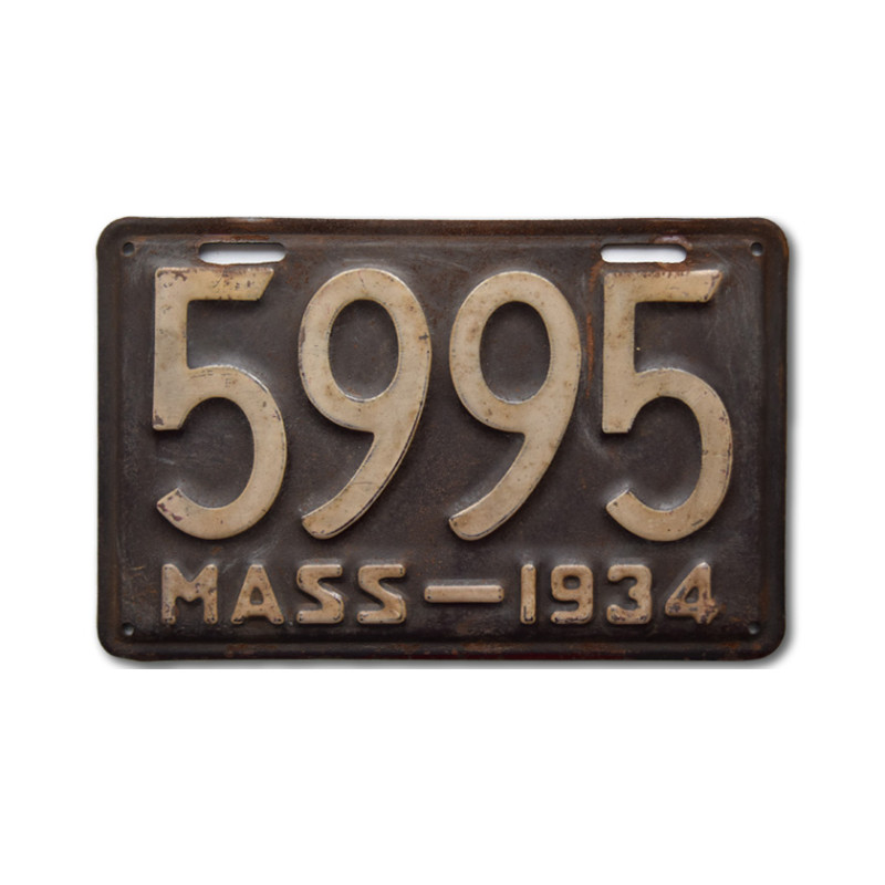 Amerikai rendszám Massachusetts 1934 Purple 5995