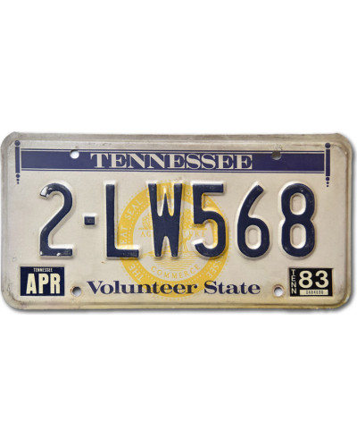 Amerikai rendszám Tennessee Volunteer State 2-LW568