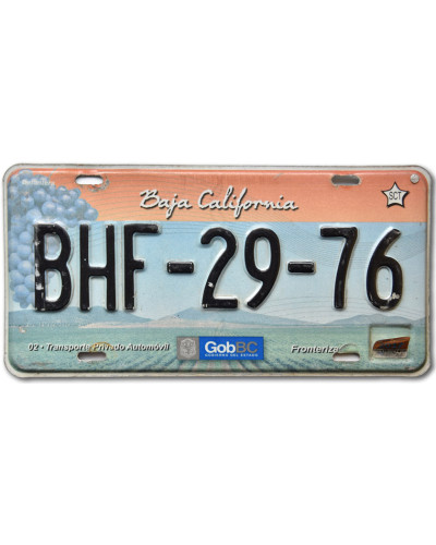 Mexikói rendszám Baja California BHF-29-76