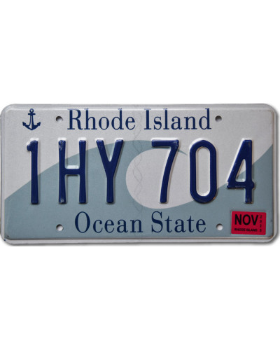 Amerikai rendszám Rhode Island Ocean State 1HY 704