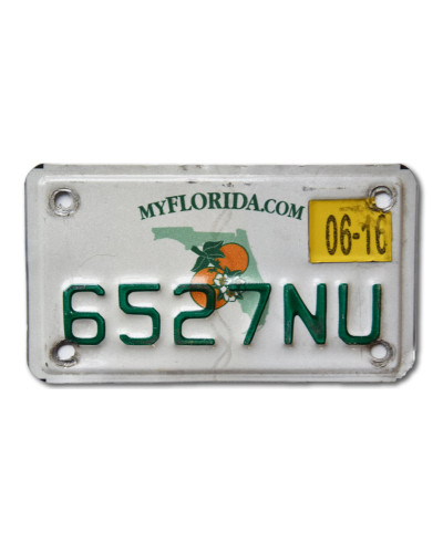 Motoros amerikai rendszám Florida 6527NU