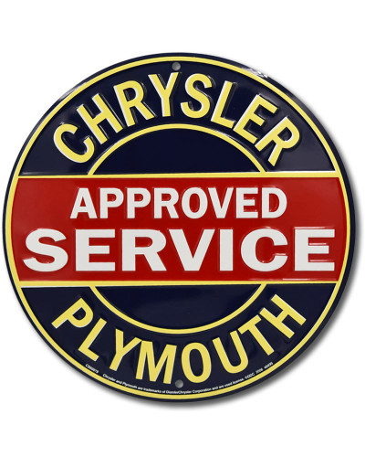 Fém tábla Chrysler Plymouth Service 30 cm