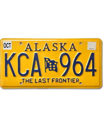 Amerikai rendszám Alaska Last Frontier KCA 964