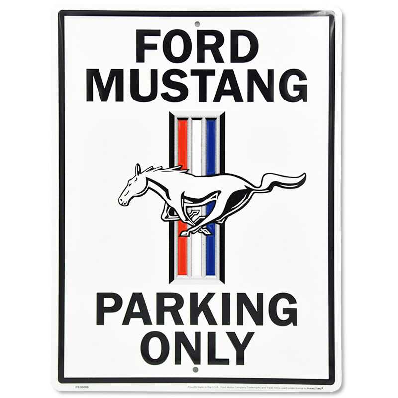 Fém tábla Ford Mustang Parking 30 cm x 40 cm a