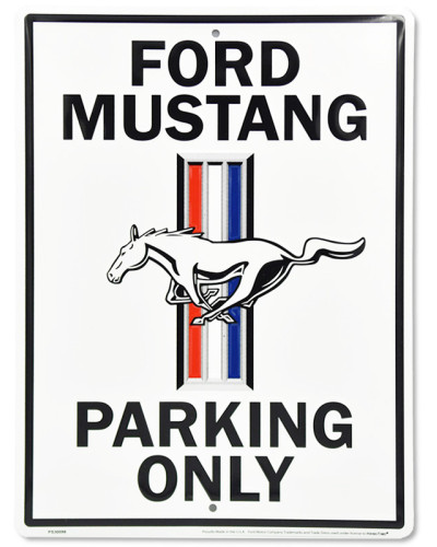 Fém tábla Ford Mustang Parking 30 cm x 40 cm a