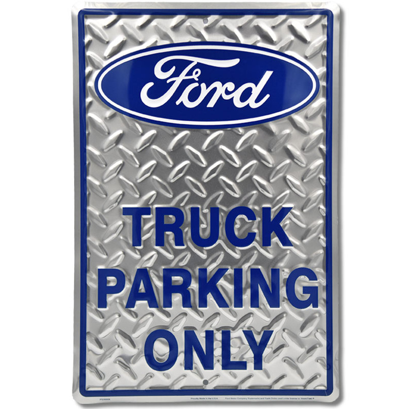 Fém tábla Ford Truck Parking 30 cm x 45 cm a