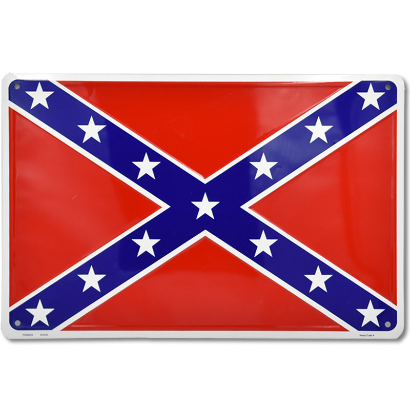 Fém tábla Confederate Flag 45 cm x 30 cm a