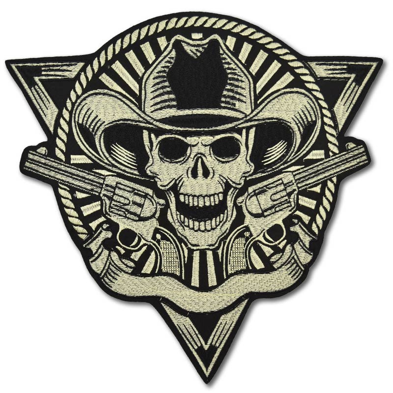 Moto nášivka Dead Cowboy XXL na záda 32 cm x 32 cm